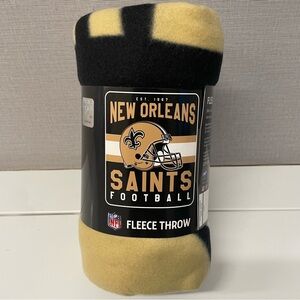 NFL New Orleans Saints Fleece Throw Blanket - Size 50” x 60”